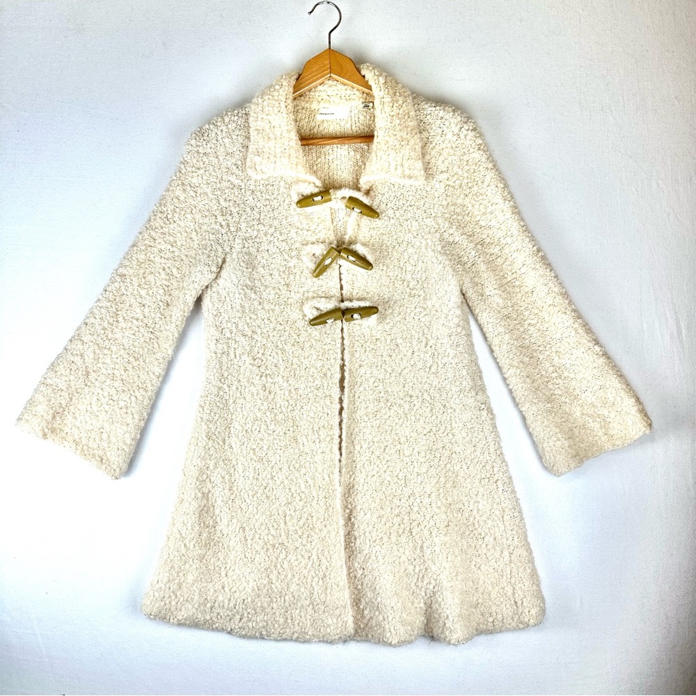 Sleeping on Snow Anthropologie Woodcutter Toggle Boucle Cardigan Sweater Coat